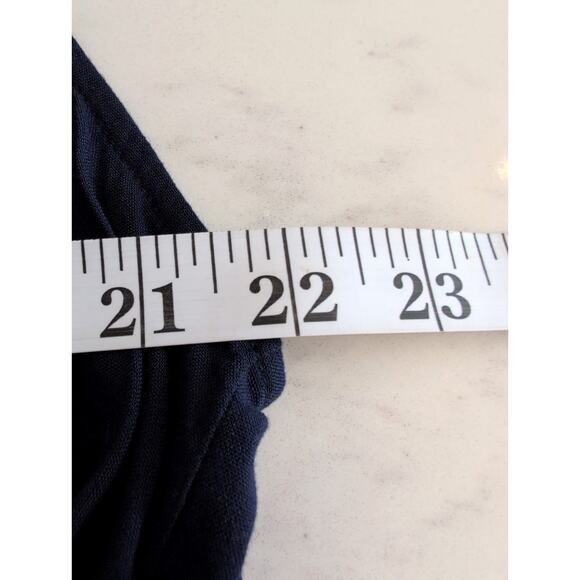 Mud Pie Women’s Tassel Trim Sleeveless Cover Up One Size Navy & Blue - Picture 6 of 7